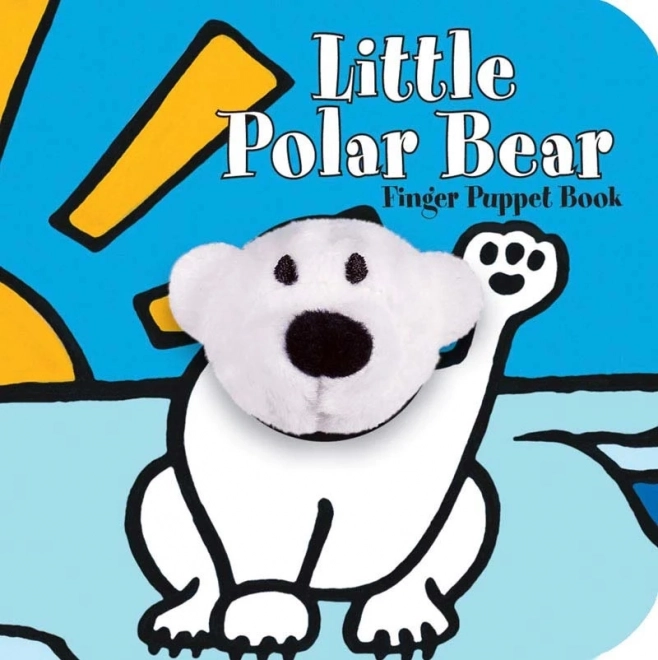 Cartea-păpușă Ursulețul polar – carte interactivă cu degetul în limba engleză