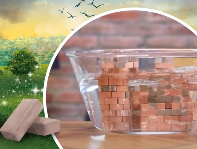 Cărămizi albe pentru construcții castel - set 70 bucăți Brick Trick