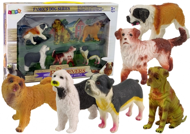 Set figurine câini de rasă 6 piese