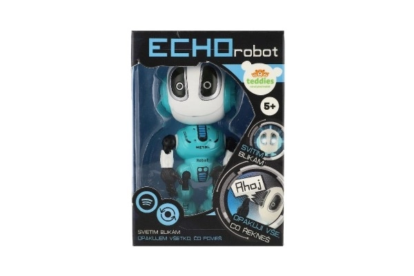 Robot ECHO cu repetiție albastru 12 cm