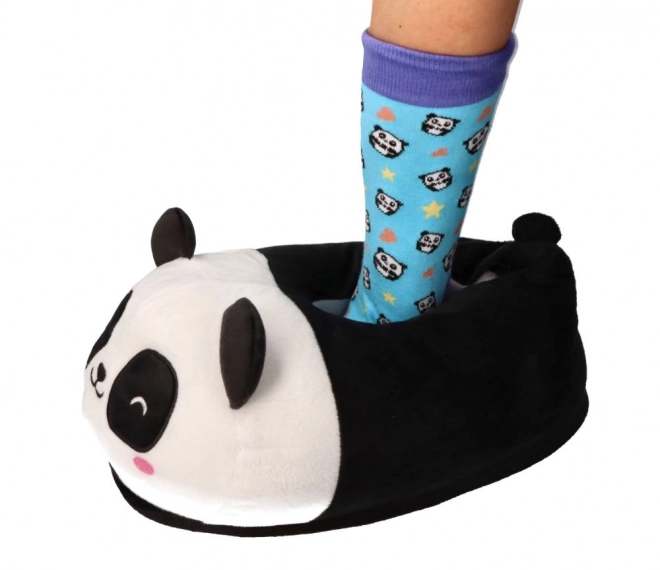 Papuci pluș pandastic