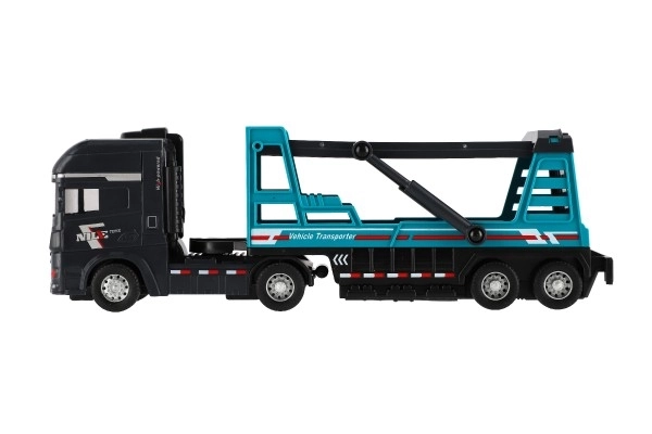 Camion de transport din plastic cu remorcă 26cm cu inerție