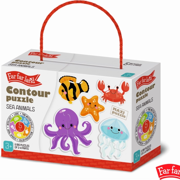Puzzle de contur Lumea de Departe animale marine