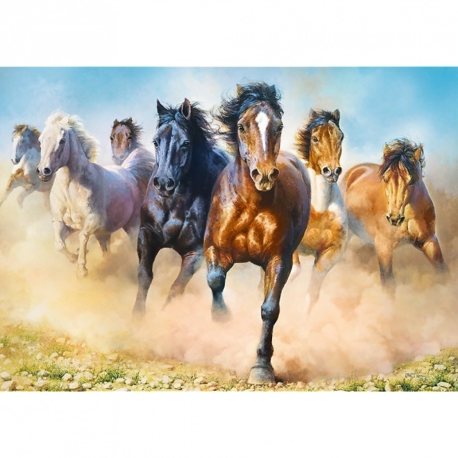 Puzzle Trefl Cai în Galop 2000 Piese