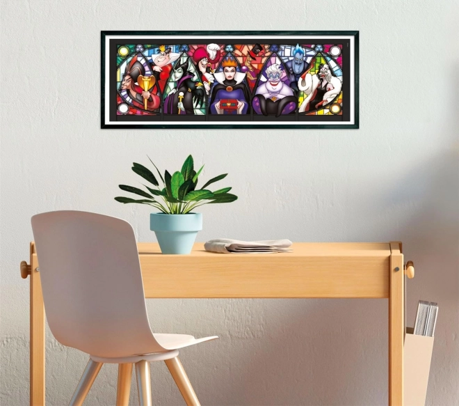 Puzzle panoramic Clementoni Disney ticăloși 1000 de piese