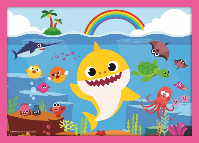 Puzzle Progresiv Baby Shark de la Trefl