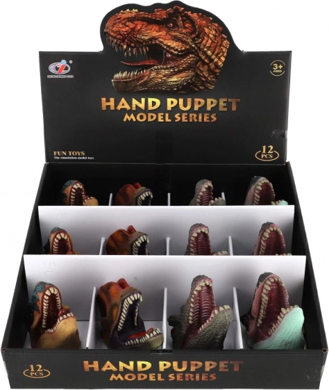 Mănușe din cauciuc dinozaur - set de 12 bucăți