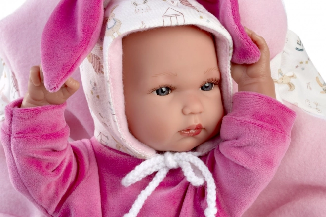 Llorens New Born Holčička - Păpușă Realistă Nou-Născută cu Corp Vinil Complet 35 cm