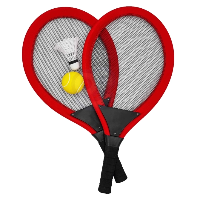 Set rachete mari tenis badminton pentru copii Woopie