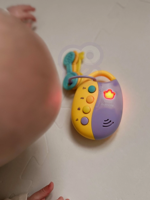 Chei auto interactive cu telecomandă și jucărie gingivală Woopie