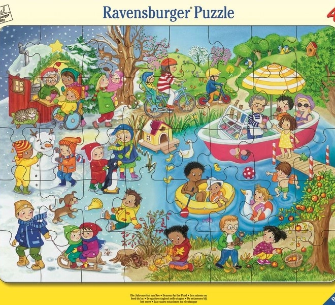Puzzle Ravensburger Patru anotimpuri lângă apă 30 de piese