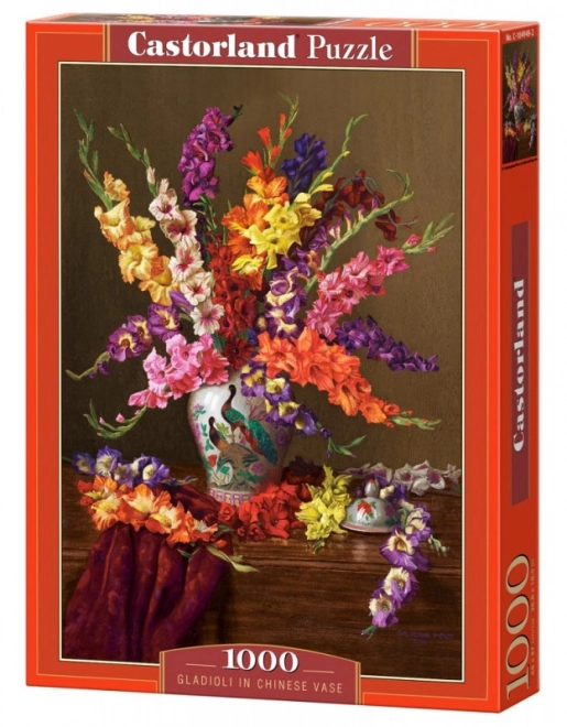 Puzzle gladiole în vază chineză 1000 piese