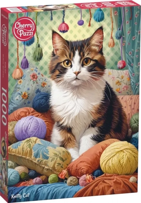 Puzzle Cherry Pazzi Pisică în ață