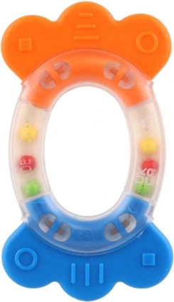 Zornăie și jucărie de dentiție oval plastic silicon