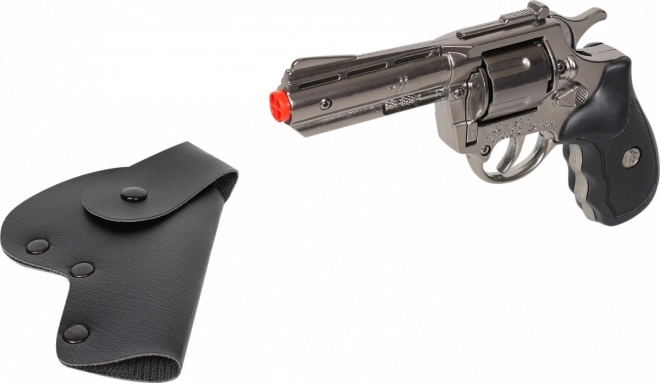 Revolver metalic polițist cu toc Gonher