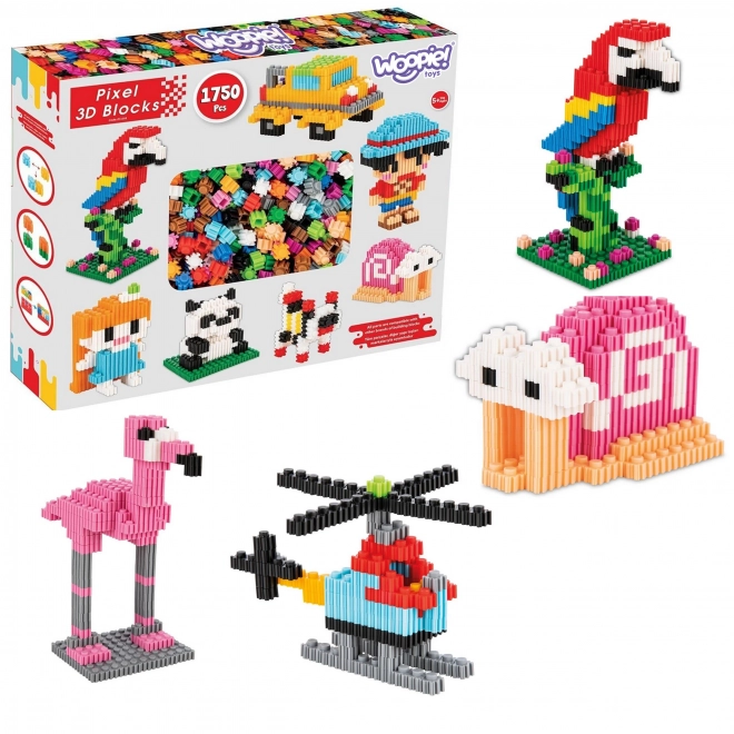 3D set de construcție PIXEL 1750 bucăți