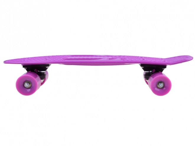 Deska skateboard ușoară pentru copii cu decupaje – violet