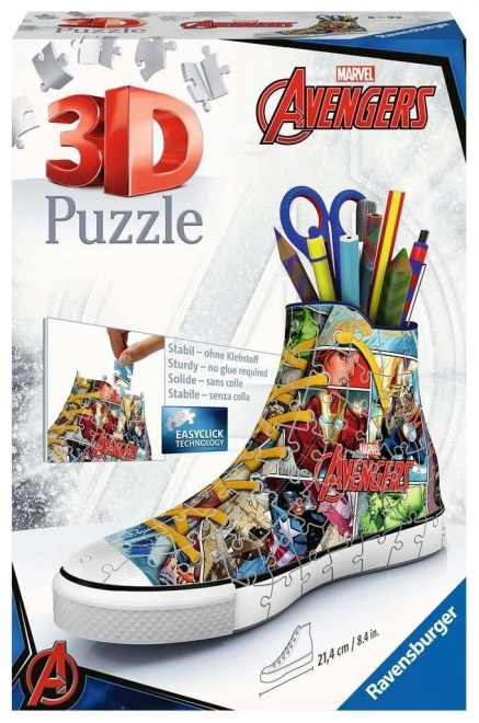 Puzzle 3D teniskă Avengers 112 piese