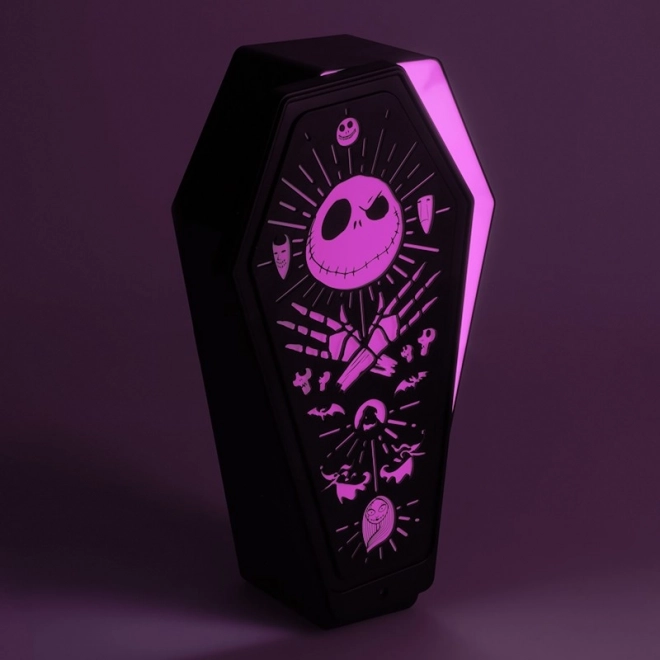 Lumină 3D coșciug Nightmare Before Christmas