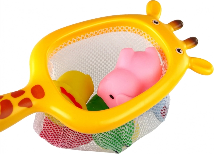 Plasă de girafă pentru prinderea jucăriilor