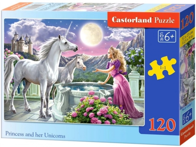 Puzzle Prințesa și unicornii ei