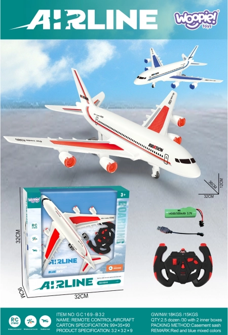 Woopie Avion Amuzant Controlat de la Distanță pentru Pasageri