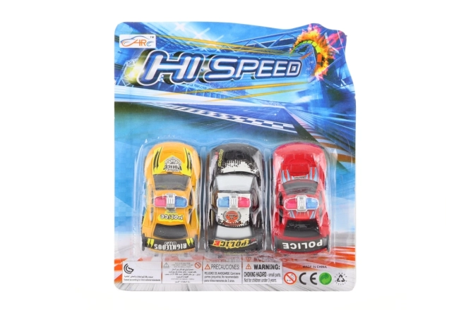 Set de mașinuțe de poliție mix de culori