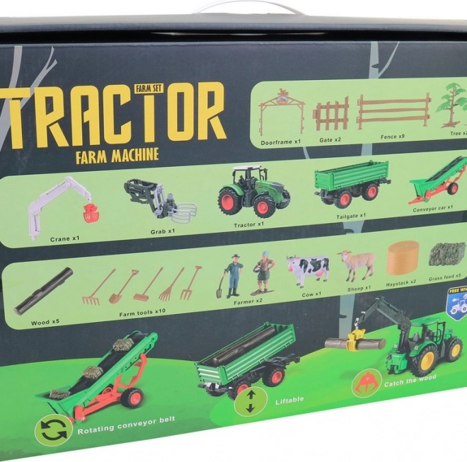 Tractor cu Fermă și Accesorii pentru Copii