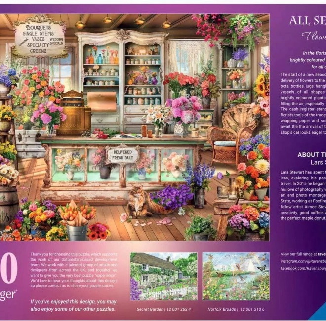 Puzzle Florărie Romantică 1000 Piese