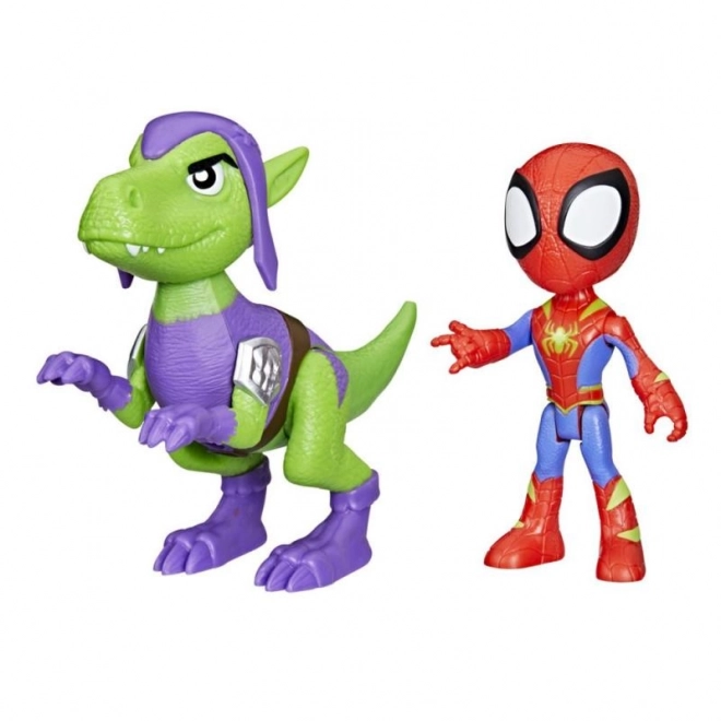 Set figurine Spider-Man Prietenii uimitori și dinozaurii răufăcători