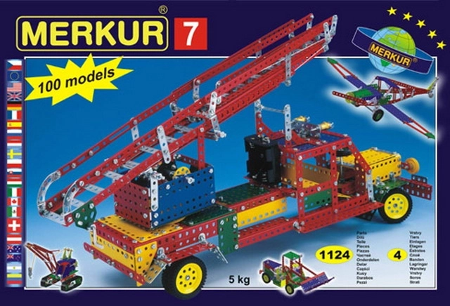 Set de construcție Merkur 7 - 100 modele