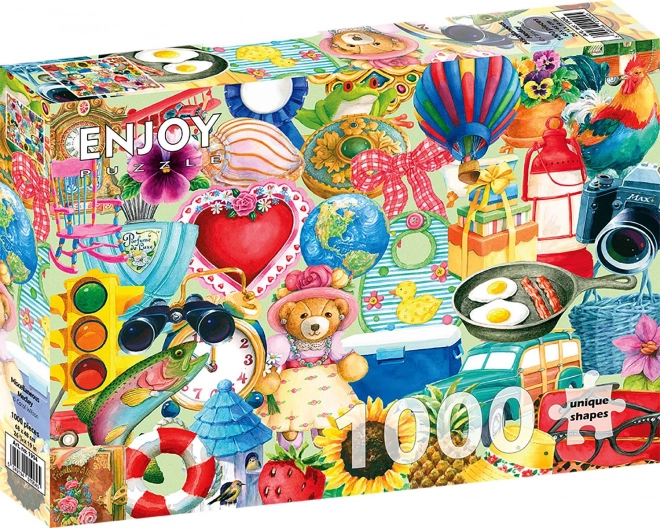 Puzzle cu lucruri diverse 1000 piese