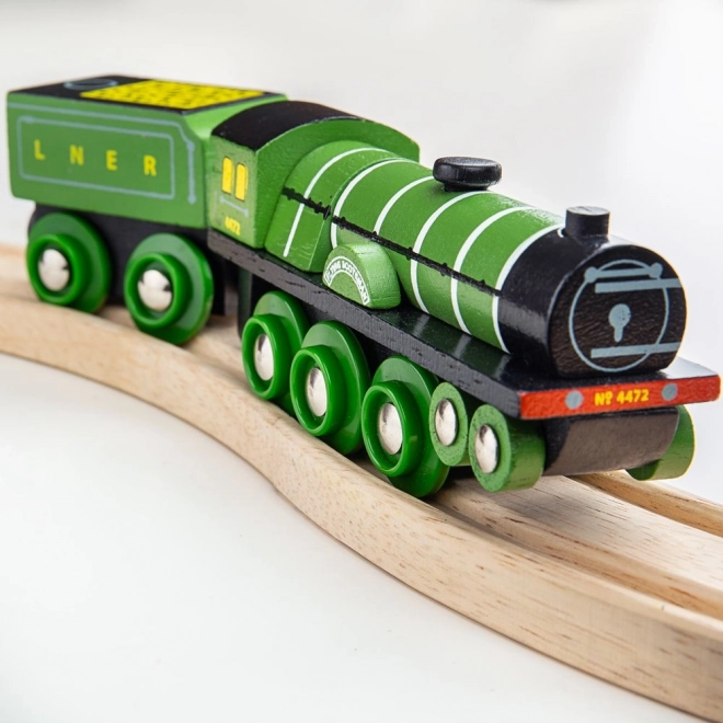 Locomotivă din lemn Flying Scotsman Bigjigs Rail