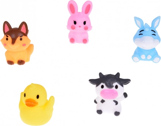 Mănuși deget din cauciuc Animale de fermă - set de 5 figurine