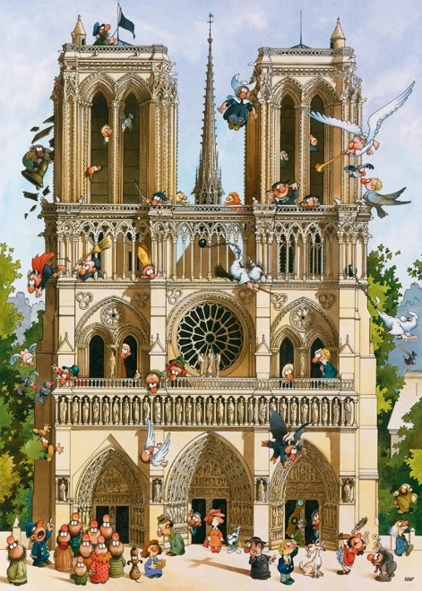 Puzzel clasic HEYE: Trăiască Notre Dame 1000 de piese