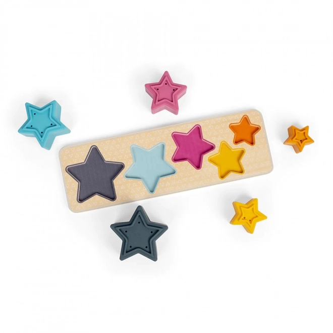 Puzzle de inserție Bigjigs Toys Stele