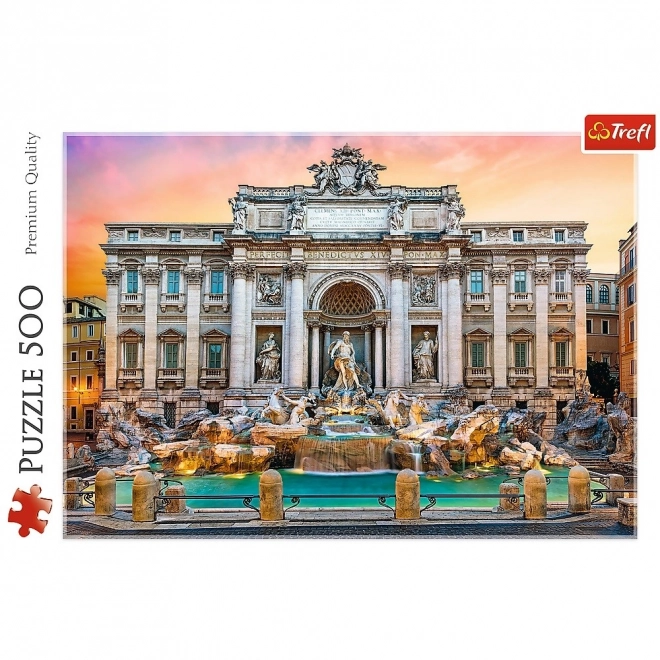 Puzzle Fontana di Trevi, Italia 500 piese