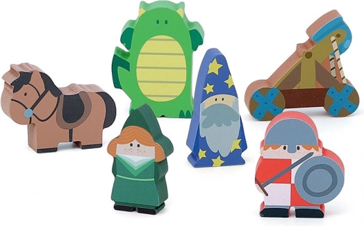Figurine din lemn Vilac pentru castel