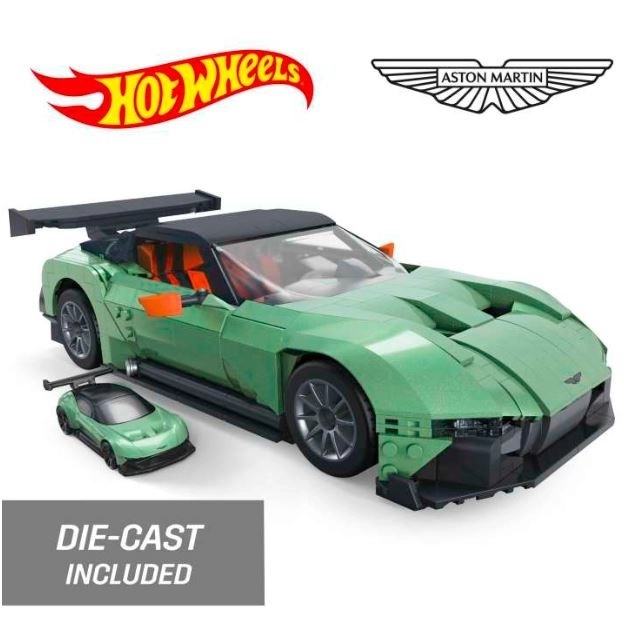 Set construcție mega hot wheels aston martin vulcan