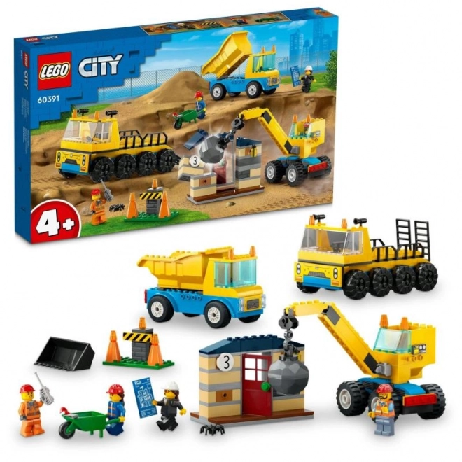 Camioane și macara de demolare LEGO City