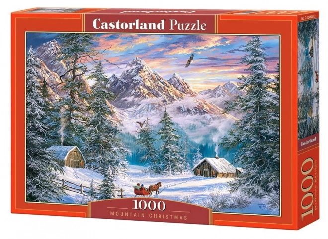 Puzzle Crăciun la munte 1000 piese