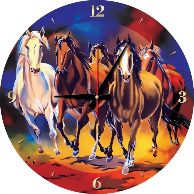 Puzzle Ceas cu Cai