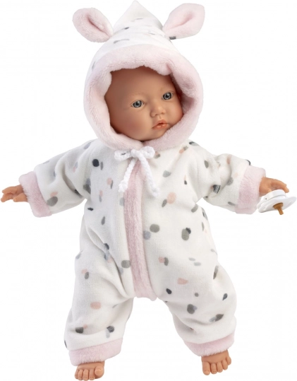 Păpușă realistă bebeluș LITTLE BABY cu corp moale din țesătură 32 cm