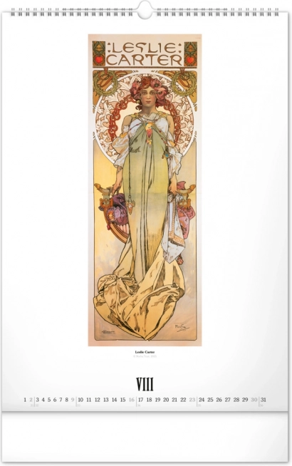 Calendar de perete Alfons Mucha 2026
