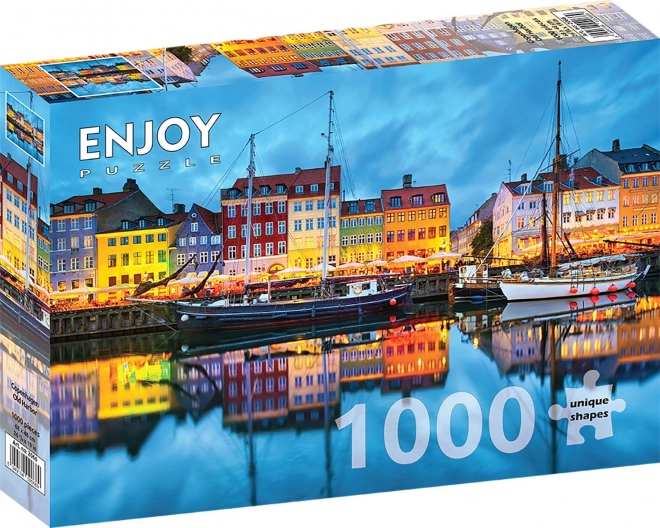 Puzzle Portul Vechi Copenhaga 1000 Piese