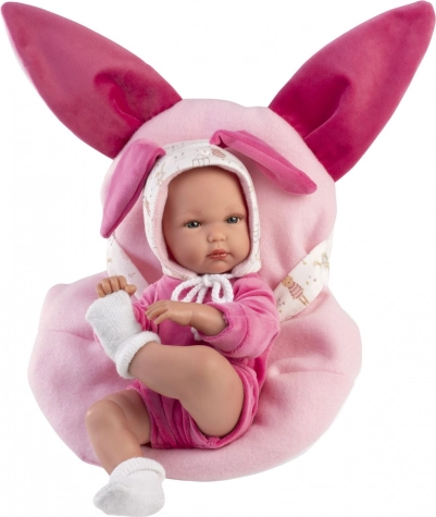 Llorens New Born Holčička - Păpușă Realistă Nou-Născută cu Corp Vinil Complet 35 cm