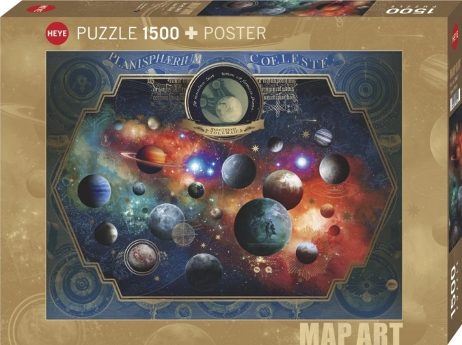 Puzzle harta cosmică 1500 piese