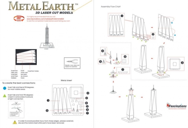 Puzzle 3D Metal Earth One World Trade Center