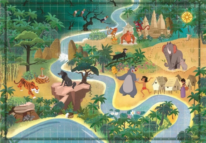 Puzzle 1000 de piese Povestiri Disney Cartea Junglei