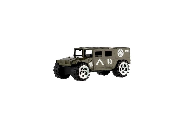 Transportor blindat din metal, jucărie militară